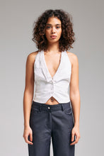 Load image into Gallery viewer, The White Tailored Backless Vest/Top