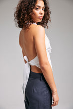 Load image into Gallery viewer, The White Tailored Backless Vest/Top