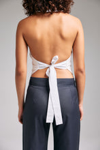 Load image into Gallery viewer, The White Tailored Backless Vest/Top