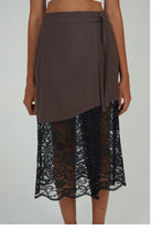 Load image into Gallery viewer, The Lace Wrap Skirt