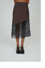 Load image into Gallery viewer, The Lace Wrap Skirt