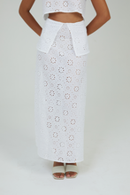 Load image into Gallery viewer, The Eyelet Cotton Skirt