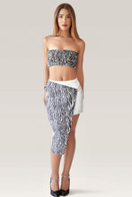 Load image into Gallery viewer, The Zebra Wrap Mini Skirt