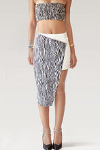 Load image into Gallery viewer, The Zebra Wrap Mini Skirt