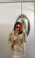 Load image into Gallery viewer, The Mini Pleated Adjustable Denim Skirt