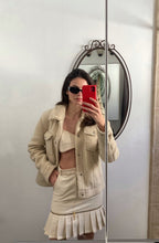 Load image into Gallery viewer, The Mini Pleated Adjustable Denim Skirt