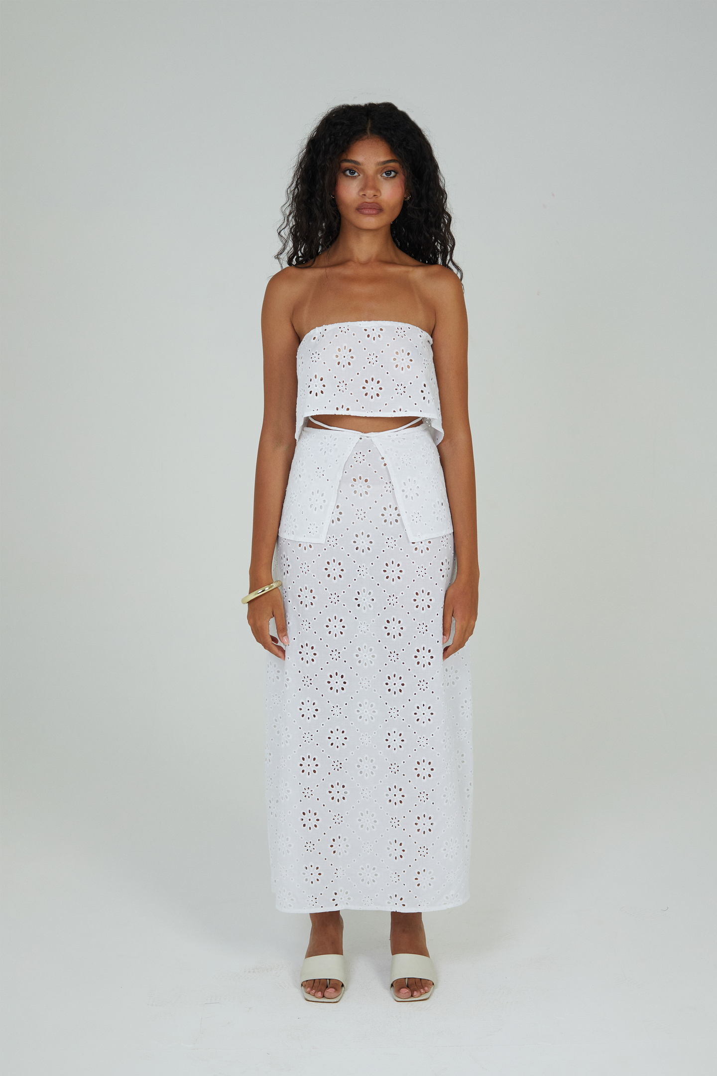 The Eyelet Cotton Skirt