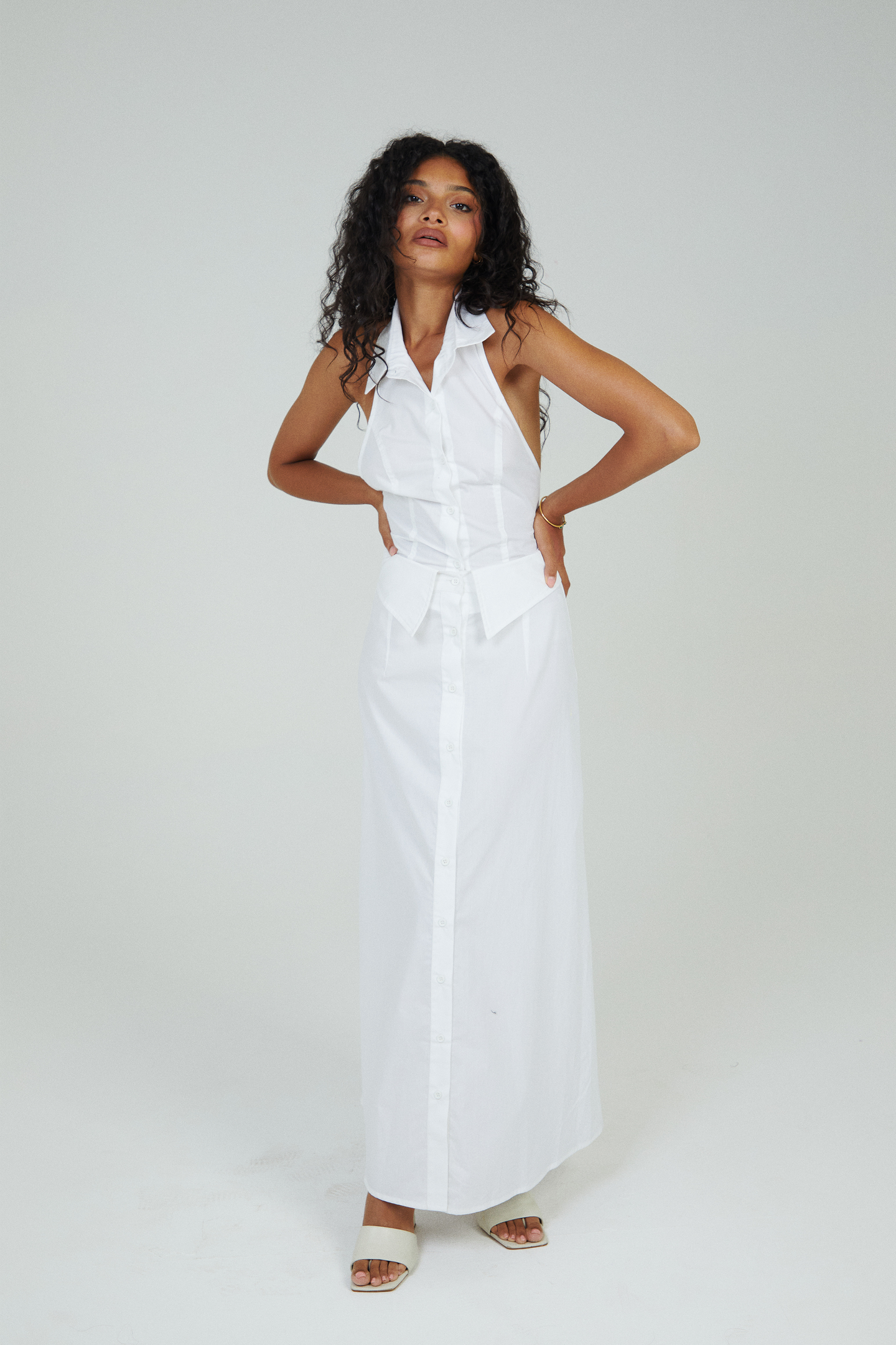 Lapel Detail Skirt