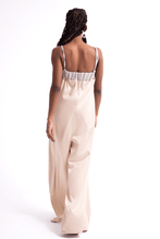 Load image into Gallery viewer, The Cut Out Jumpsuit ( Satin &amp; Linen )
