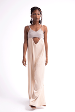 Load image into Gallery viewer, The Cut Out Jumpsuit ( Satin &amp; Linen )
