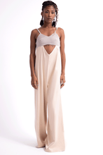 Load image into Gallery viewer, The Cut Out Jumpsuit ( Satin &amp; Linen )
