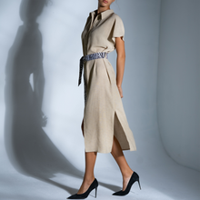 Load image into Gallery viewer, The Throw ON&amp;GO Dress In Linen

