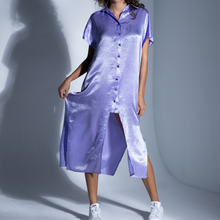 Load image into Gallery viewer, The Throw-ON&amp;GO Dress In Purple
