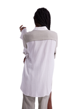 Load image into Gallery viewer, The White Linen Patched Shirt (G-neutral)
