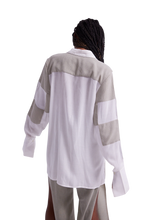 Load image into Gallery viewer, The White Linen Patched Shirt (G-neutral)
