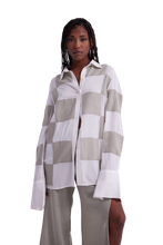 Load image into Gallery viewer, The White Linen Patched Shirt (G-neutral)
