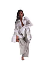 Load image into Gallery viewer, The White Linen Patched Shirt (G-neutral)
