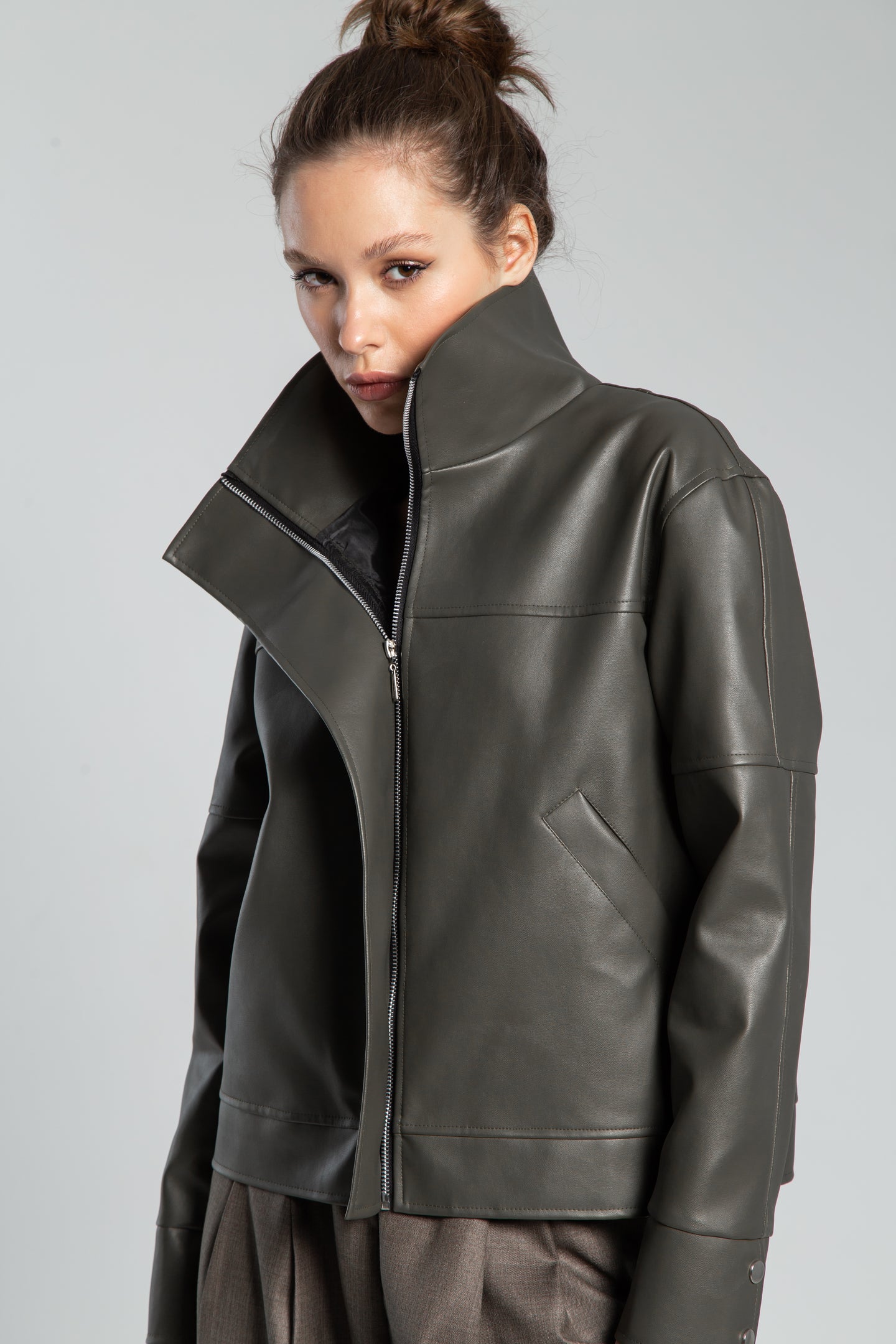 The Cumin Spice Leather Jacket