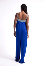 Load image into Gallery viewer, The Cut Out Jumpsuit  ( Blue &amp; Cyan )
